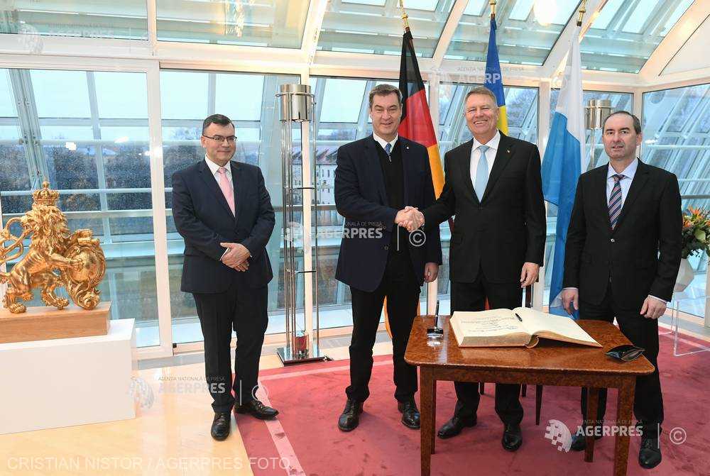 Preşedintele Klaus Iohannis, a avut o întâlnire cu prim-ministrul Guvernului landului, Markus Soder.