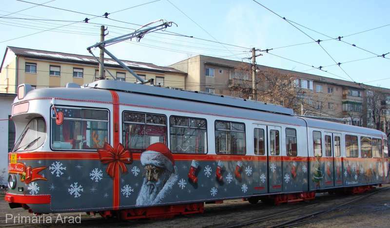 Tramvaiul condus de Moş Crăciun va fi repus în circulaţie în ajun de Sfântul Nicolae