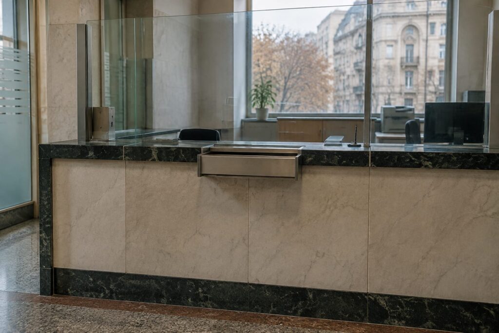 Ghișeu bancar pentru garantarea depozitelor